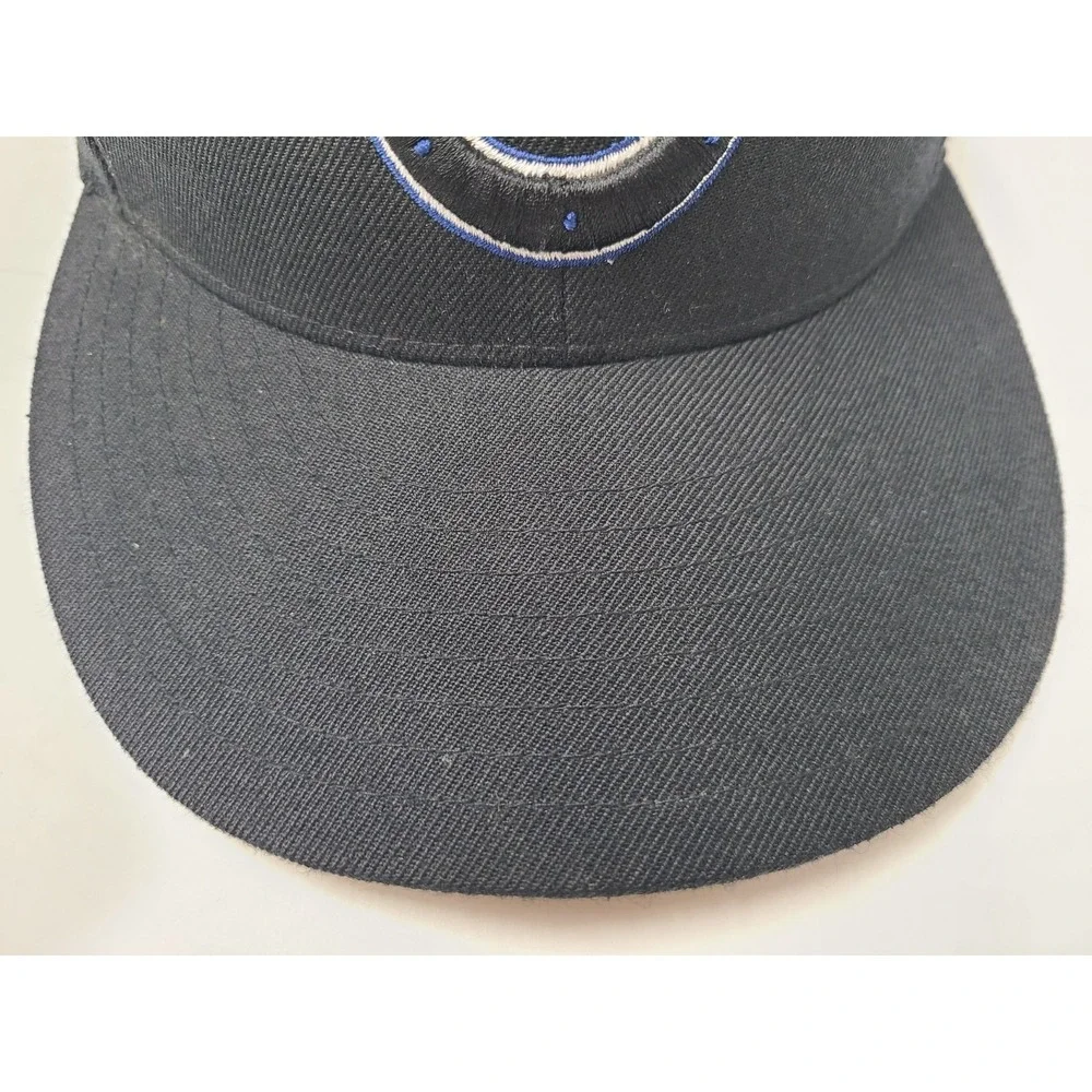 Indianapolis Colts Reebok Fitted 7 1/2 Hat Cap Wool Men Women NFL Football Black